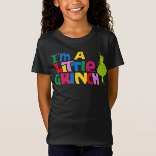 Camiseta Eu Sou um Pequeno Grinch Gráfico Colorido