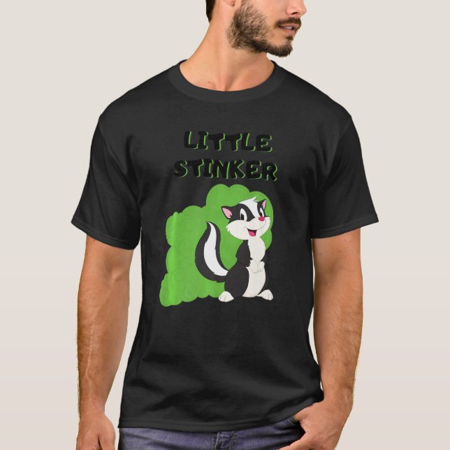 Camiseta Eu sou um pequeno idiota dizendo Sarcástico 1 (Frente)