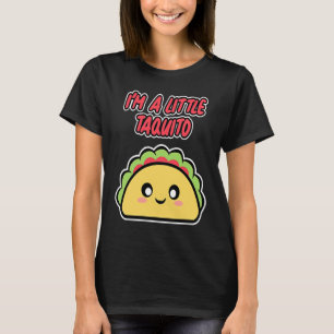 Camiseta Eu sou um pequeno Taquito para as garotas mexicana