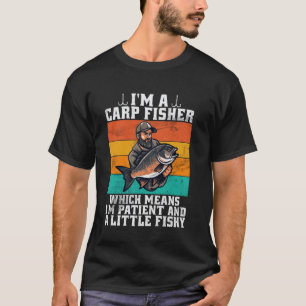 Camiseta Eu sou um pescador de carpas pesca de carpas