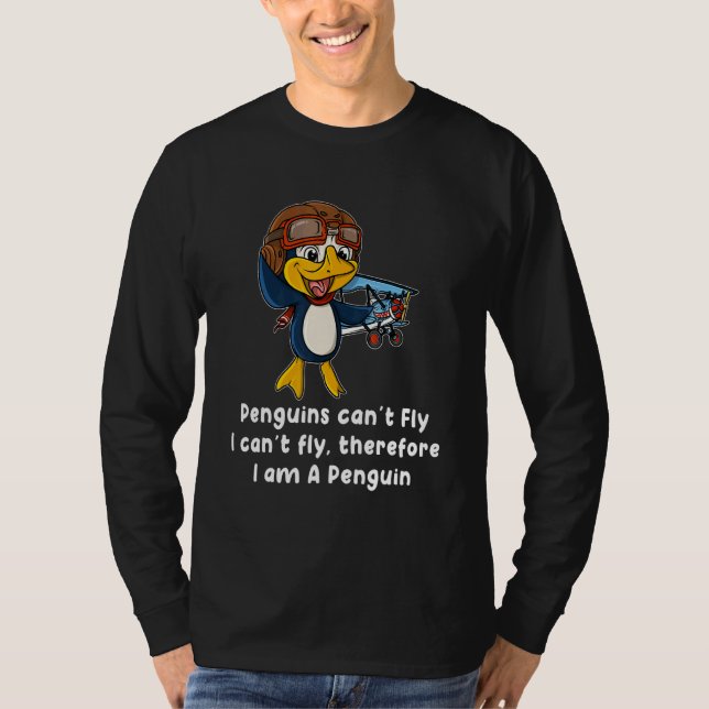 Camiseta Eu Sou Um Pinguim Animais Doce Ventilador De Aves (Frente)