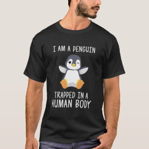 Camiseta Eu Sou Um Pinguim Preso Num Corpo Humano - Peng Bo