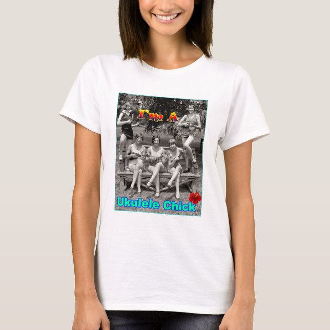 Camiseta Eu sou um pintinho do Ukulele (Frente)