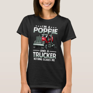 Camiseta Eu sou um pipoca e caminhoneiro, nada me assusta p