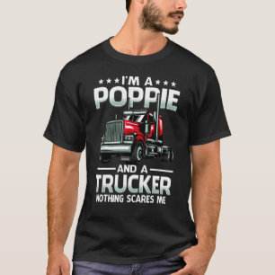 Camiseta Eu sou um pipoca e caminhoneiro, nada me assusta p