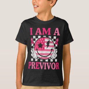 Camiseta Eu Sou Um Pré-Persistente De Cancer De Fita Rosa