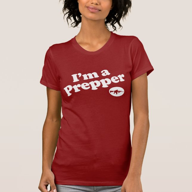 Camiseta Eu sou um Prepper (Frente)