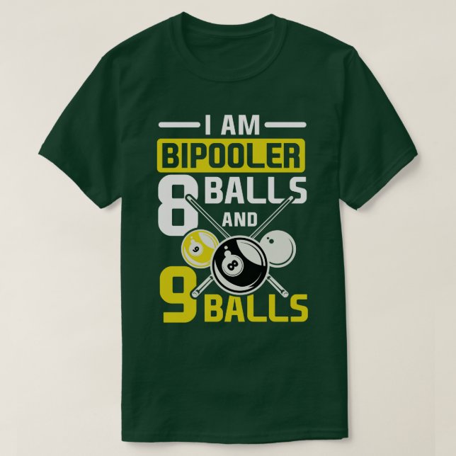Camiseta Eu sou um presente de bola de oito esportes de bil (Frente do Design)