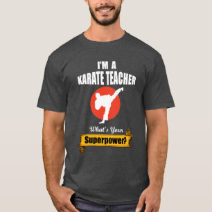 Camiseta Eu Sou Um Professor de Karatê Qual é Seu Superpode