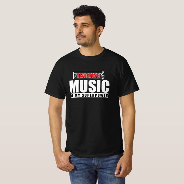 Camiseta Eu Sou Um Professor de Música (Frente Completa)