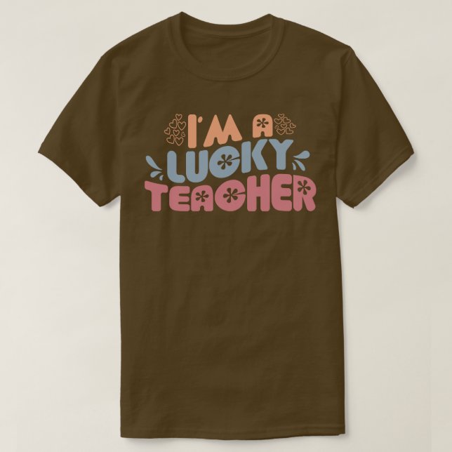 Camiseta Eu Sou Um Professor Sortudo (Frente do Design)