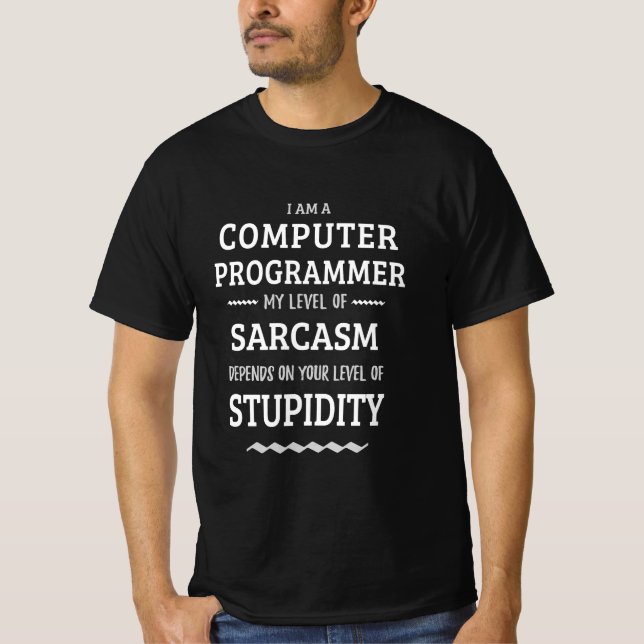 Camiseta Eu Sou Um Programador De Computador (Frente)