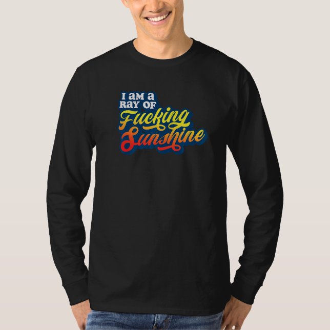 Camiseta Eu Sou Um Raio De Cking Sunshine Grumpy Antisocial (Frente)