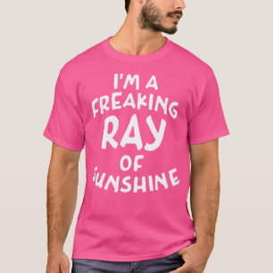 Camiseta Eu Sou Um Raio Maldito De Texto Branco Sol