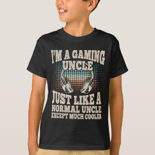 Camiseta Eu sou um retrato de jogos Tio Engraçado, jogador