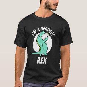 Camiseta Eu sou um Rex Dinossaur nervoso e fofo