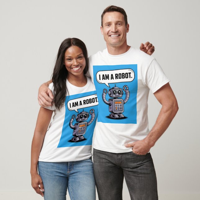 Camiseta Eu sou um robô (Unissex)