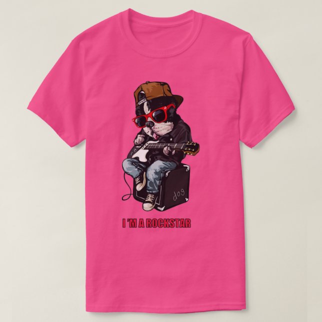 Camiseta Eu Sou Um Rockstar (Frente do Design)