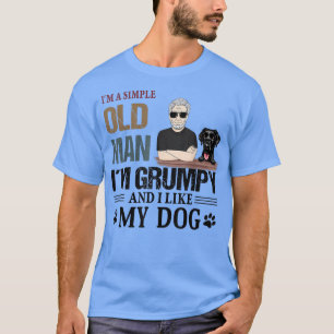 Camiseta Eu sou um simples velho que estou rabugento e gost