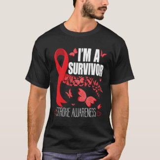 Camiseta Eu Sou Um Sobrevivente Causando Consciência Cérebr