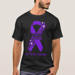 Camiseta Eu Sou Um Sobrevivente Conscientização da Fibrose