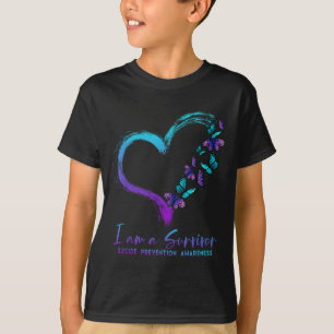 Camiseta Eu Sou Um Sobrevivente Conscientização Prevenção S