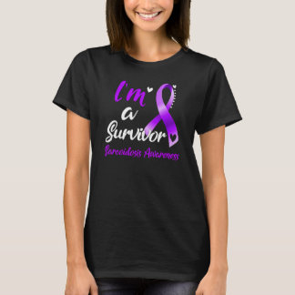 Camiseta Eu sou um Sobrevivente Sarcoidose Consciência
