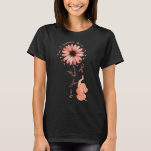 Camiseta Eu sou um Sobrevivente Uterino Cancer Sensibiliza