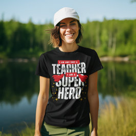 Camiseta Eu sou um Super-Herói Professor de Matemática Apre