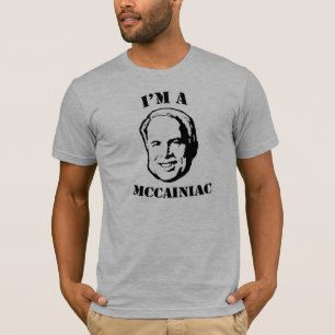 Camiseta Eu sou um t-shirt de McCainiac/t-shirt de John