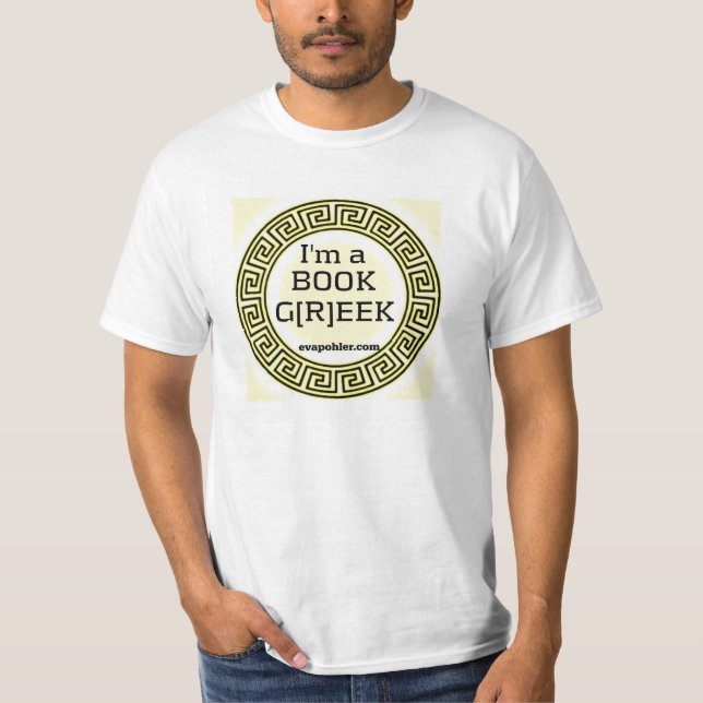 Camiseta Eu sou um t-shirt do grego do livro (Frente)