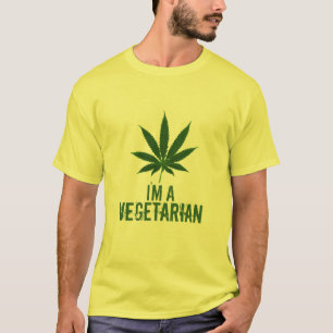 Camiseta Eu sou um t-shirt do vegetariano