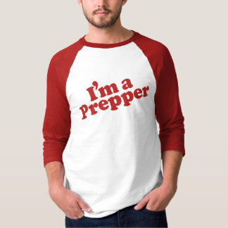 Camiseta Eu sou um t-shirt dos homens de Prepper (a Capa