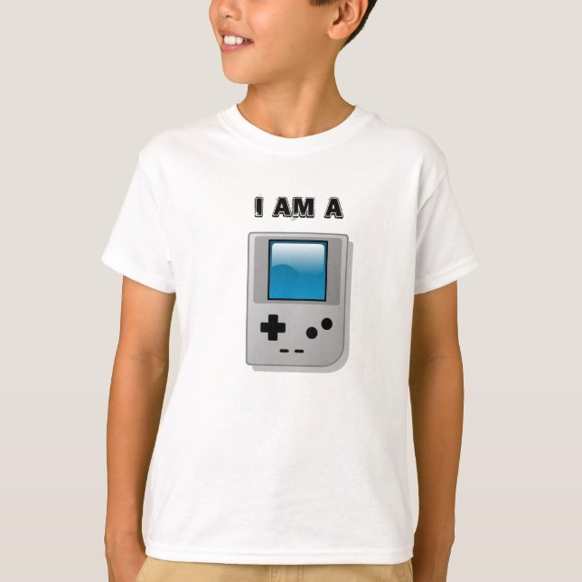 Camiseta Eu sou um t-shirt dos miúdos de Game Boy (Frente)
