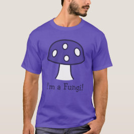 Camiseta Eu sou um t-shirt roxo do cogumelo dos fungos