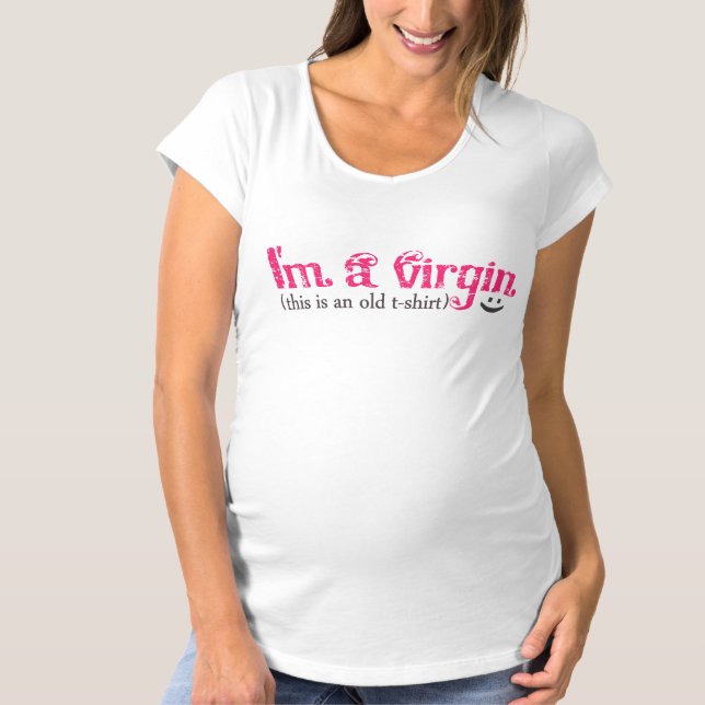 Camiseta Eu sou um t-shirt VIRGEM (Frente)