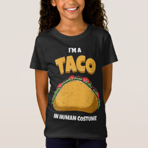 Camiseta Eu sou um Taco em um Figurino Humano Halloween C