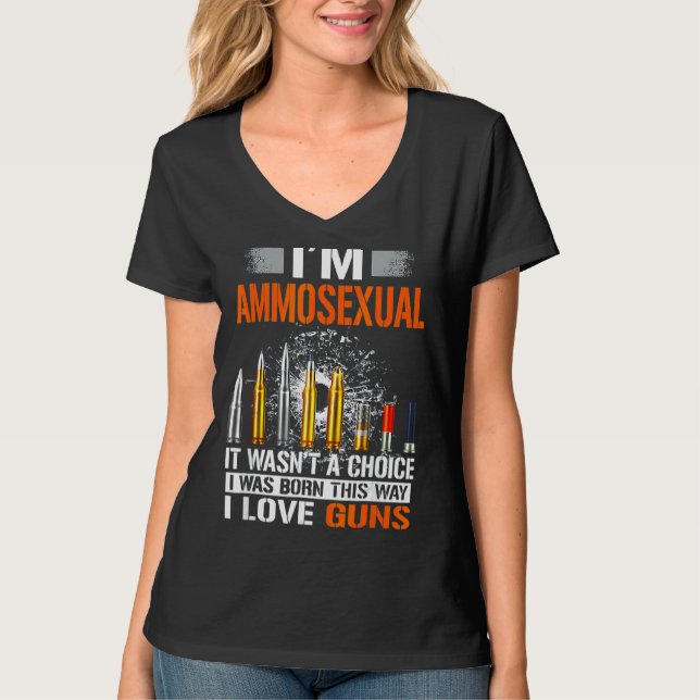 Camiseta Eu sou um Tee Ammosexual Não foi uma escolha (Frente)