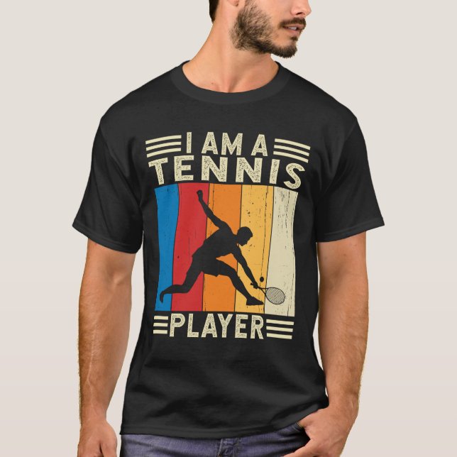 Camiseta Eu sou um Tênis Jogador Tênis Equipe de Tênis de t (Frente)