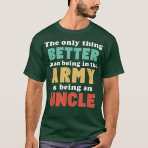 Camiseta Eu sou um tio e no Exército Tio Engraçado do Niec