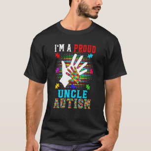 Camiseta Eu Sou Um Tio Orgulhoso Autismo Família Orgulhosa