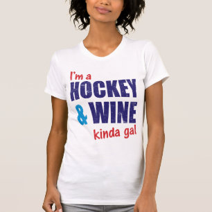Camiseta Eu sou um tipo do hóquei & do vinho do galão