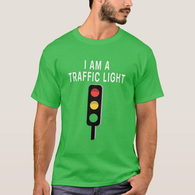 Camiseta Eu Sou Um Tráfego De Luz Verde Engraçada (Frente)