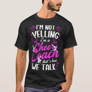 Camiseta Eu sou um treinador de cheer Treinador de líder de