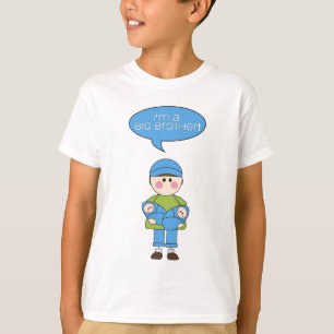 Camiseta eu sou um tshirt do big brother (irmãos gémeos)