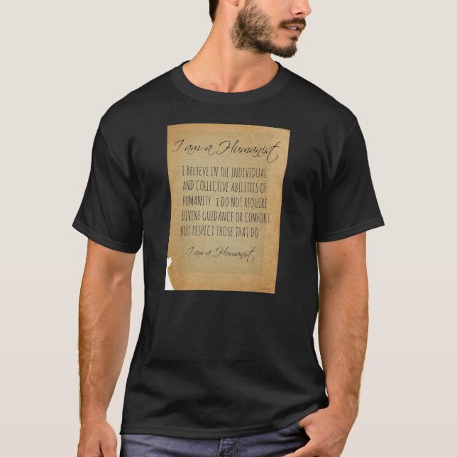 CAMISETA EU SOU UM TSHIRT DO HUMANISTA (Frente)
