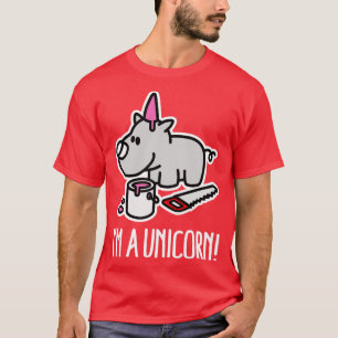 Camiseta Eu sou um unicórnio engraçada gordinho, potência d