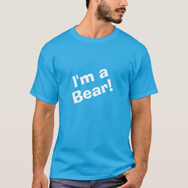 Camiseta Eu sou um urso (Frente)