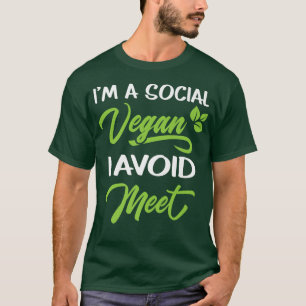 Camiseta Eu sou um vegetariano social que eu evito encontra