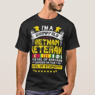 Camiseta Eu sou um velho veterano do Vietnã dos EUA